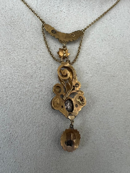 Regency Period Gold Gem Set "Harvest" Necklace. Reserved, please enquire