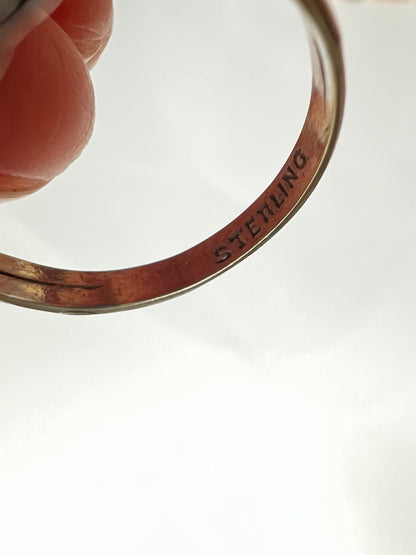 Arts & Crafts Silver Amethyst Ring