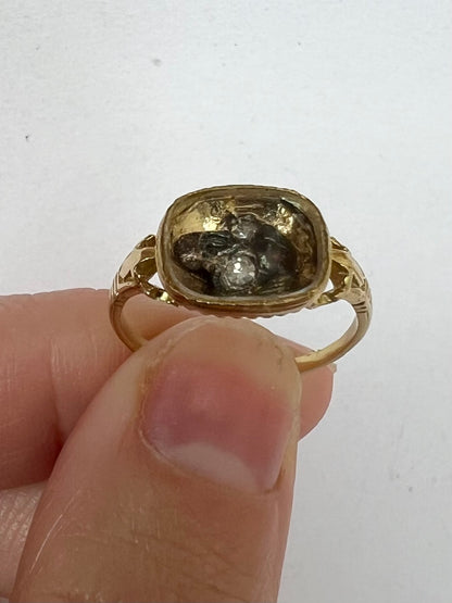 Regency Momento Mori Gold Skull Ring (likely modified from the original)