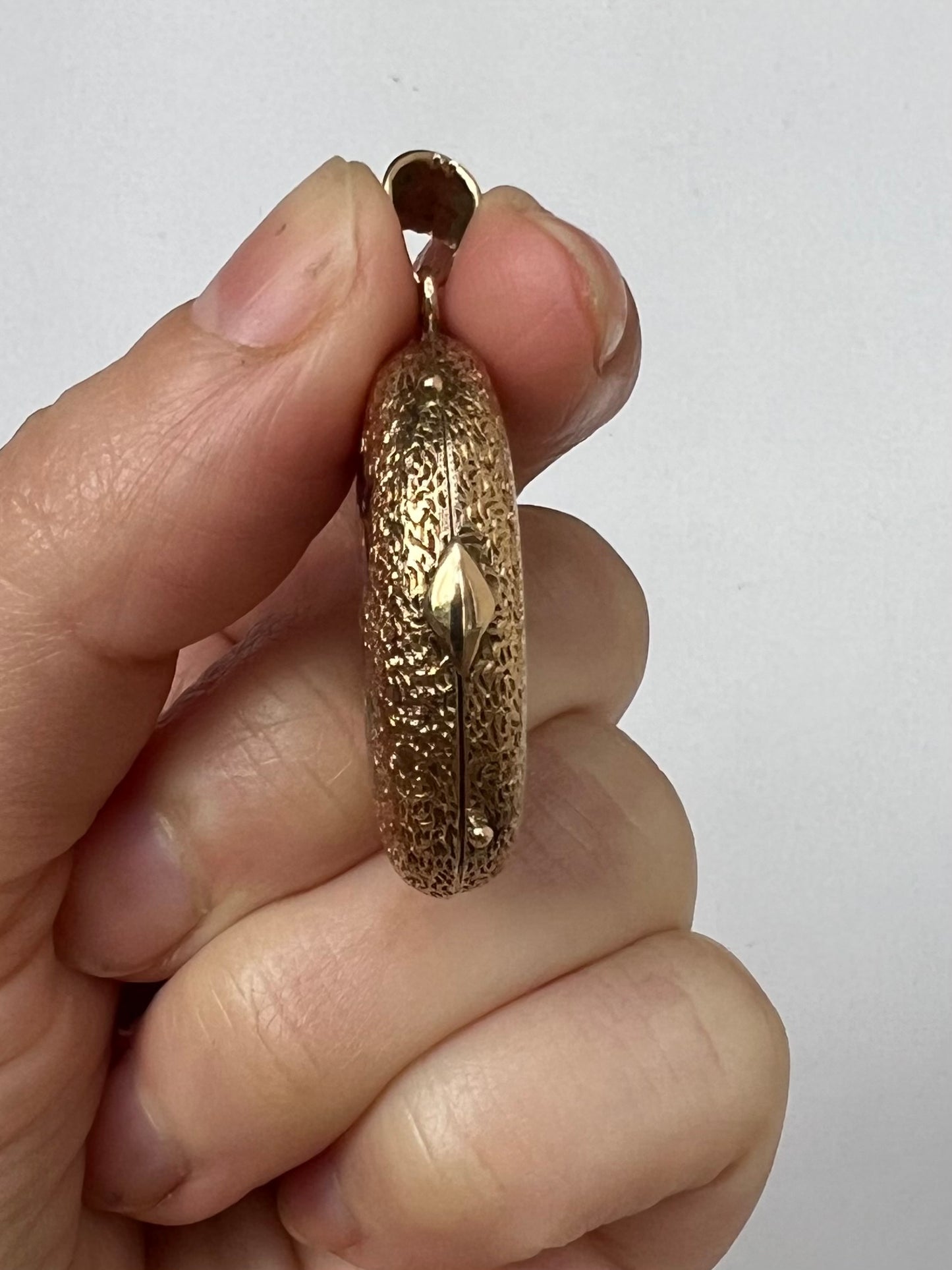 Swiss Gold & Enamel Flowers Night and Day Antique Locket