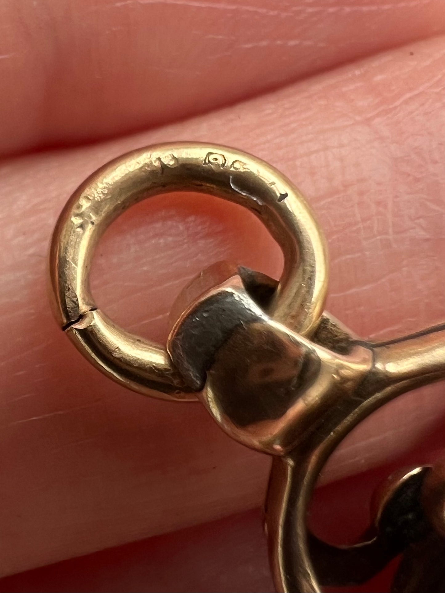Georgian Gold Intaglio Chalcedony Carved Face Hardstone Fob Seal