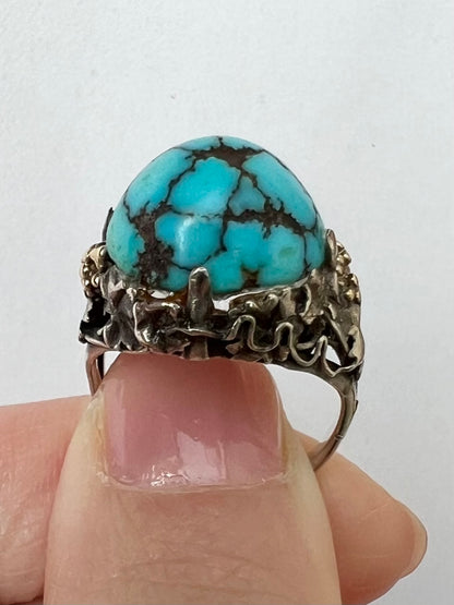 Artificer's Guild Arts & Crafts Turquoise Ring