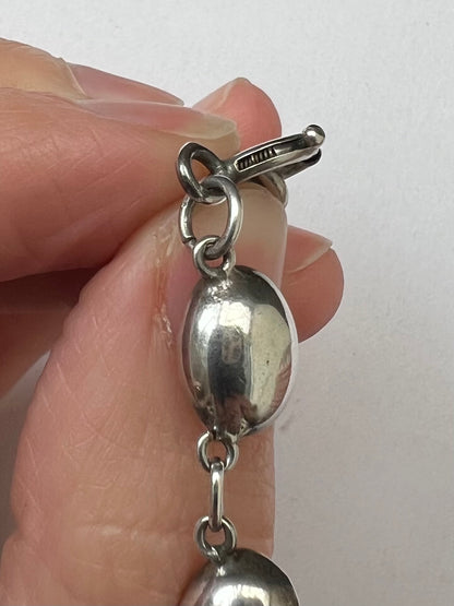 Georgian Paste Silver Pink Riviere Necklace