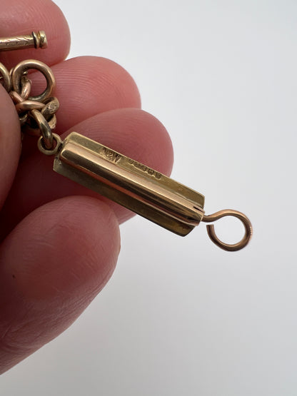 Gold Charm Bracelet With Many Unusual and Rare Charms