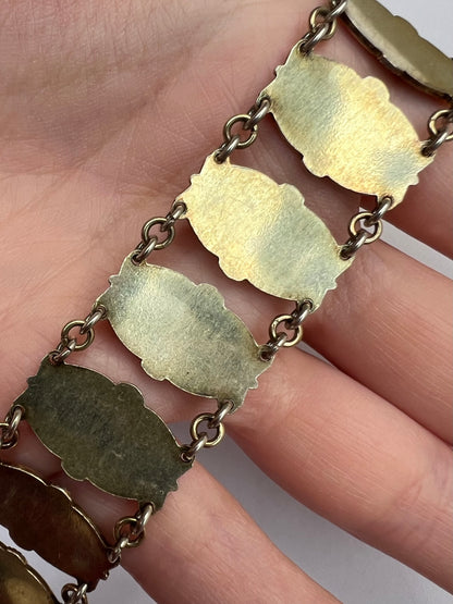 Aksel Holmsen Mid Century Norwegian Enamel Scandinavian Bracelet