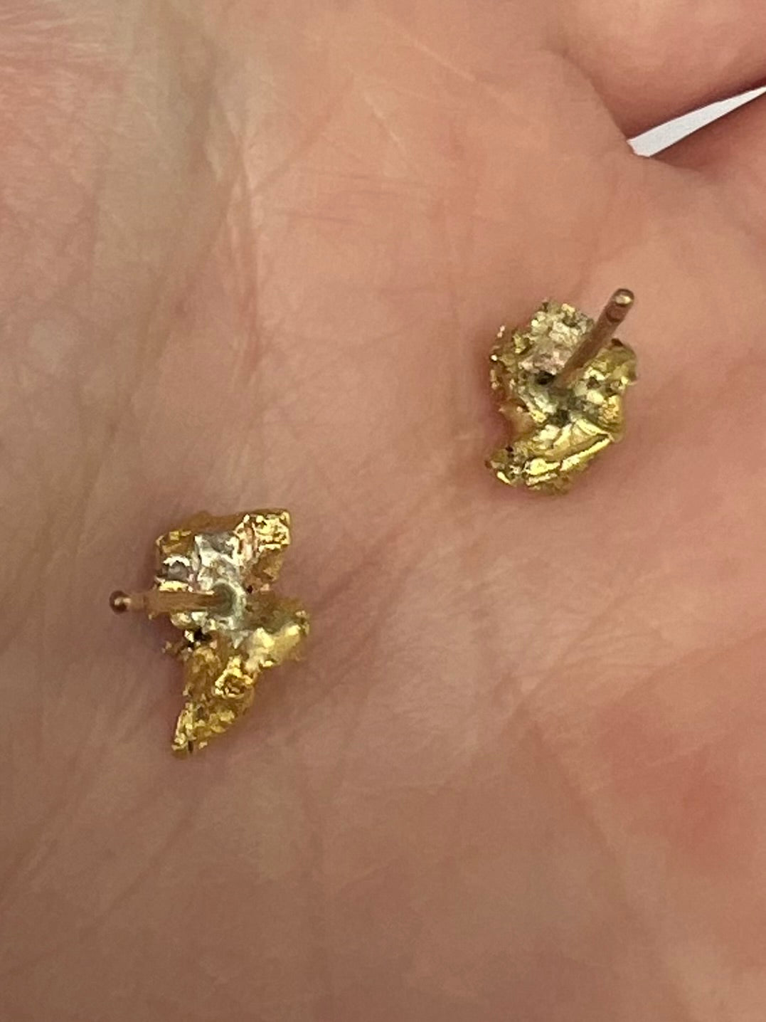 Victorian Goldrush Natural Gold Nugget Set Earrings and Pendant. Reserved- please enquire