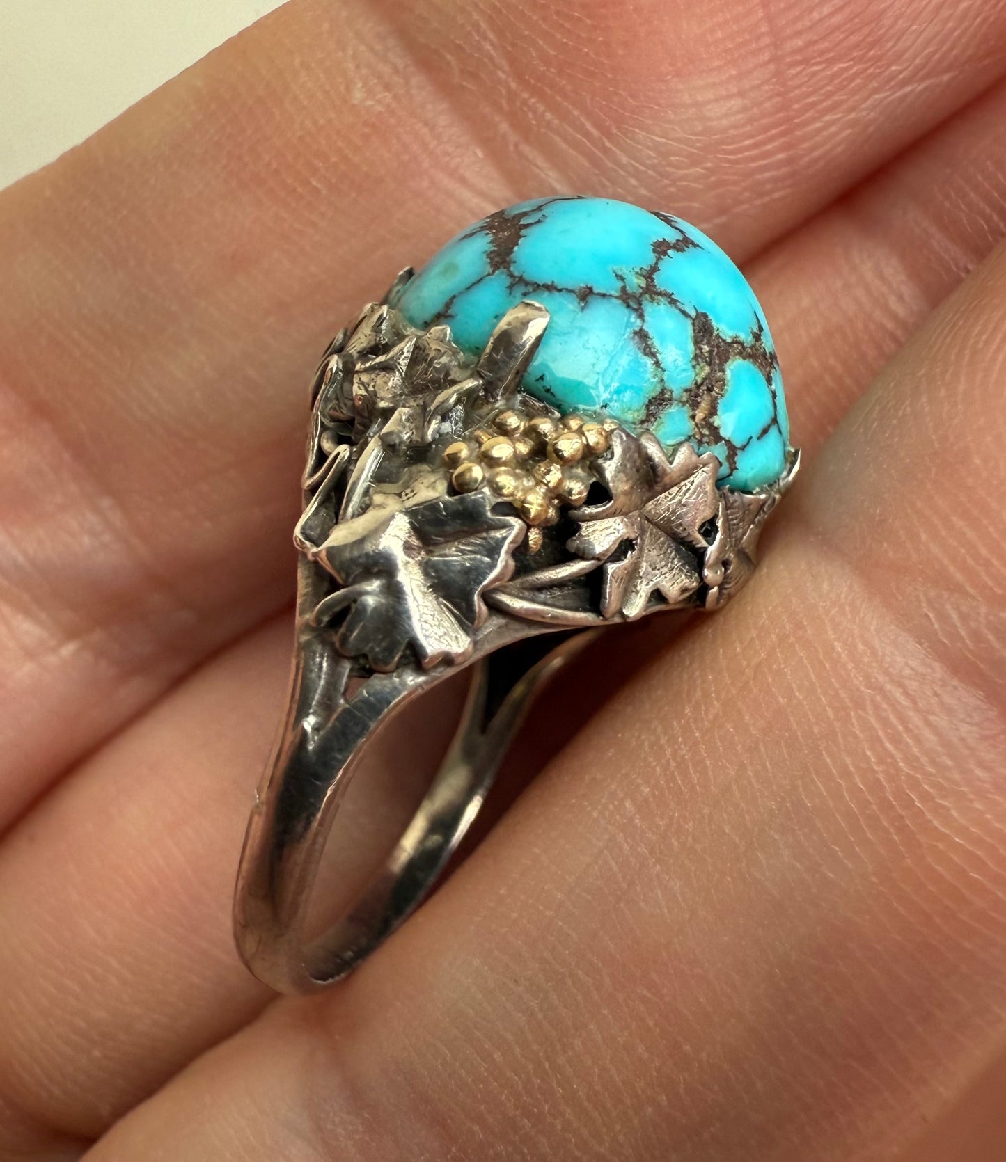 Artificer's Guild Arts & Crafts Turquoise Ring