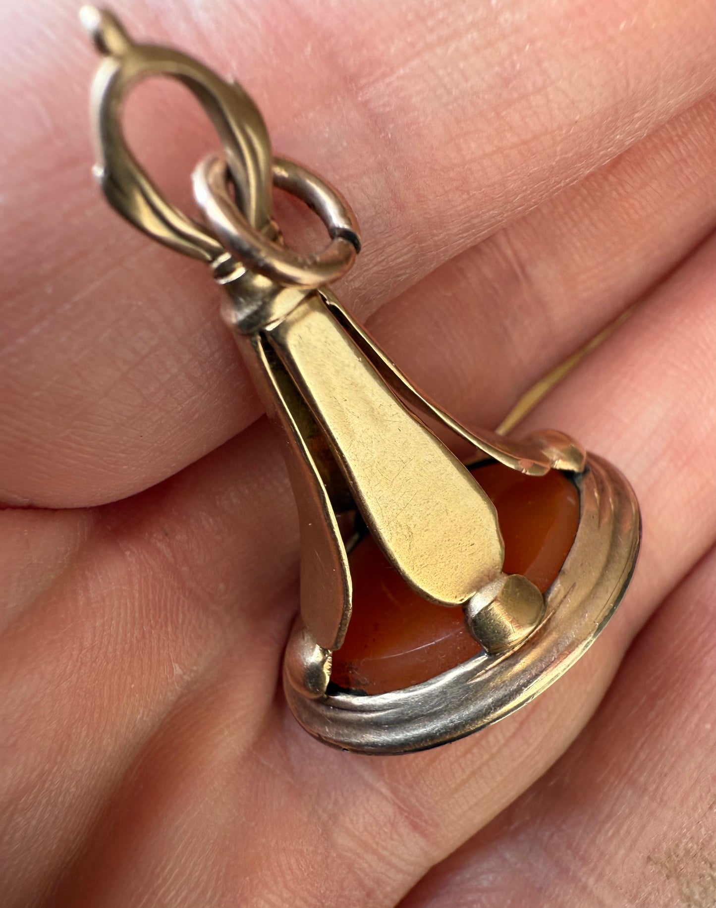 Georgian 18ct Rose Gold Intaglio Fob Seal
