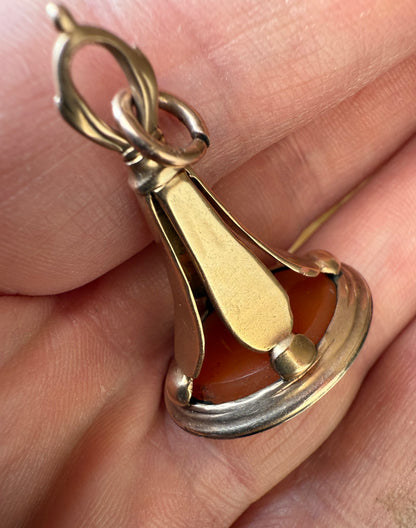 Georgian 18ct Rose Gold Intaglio Fob Seal