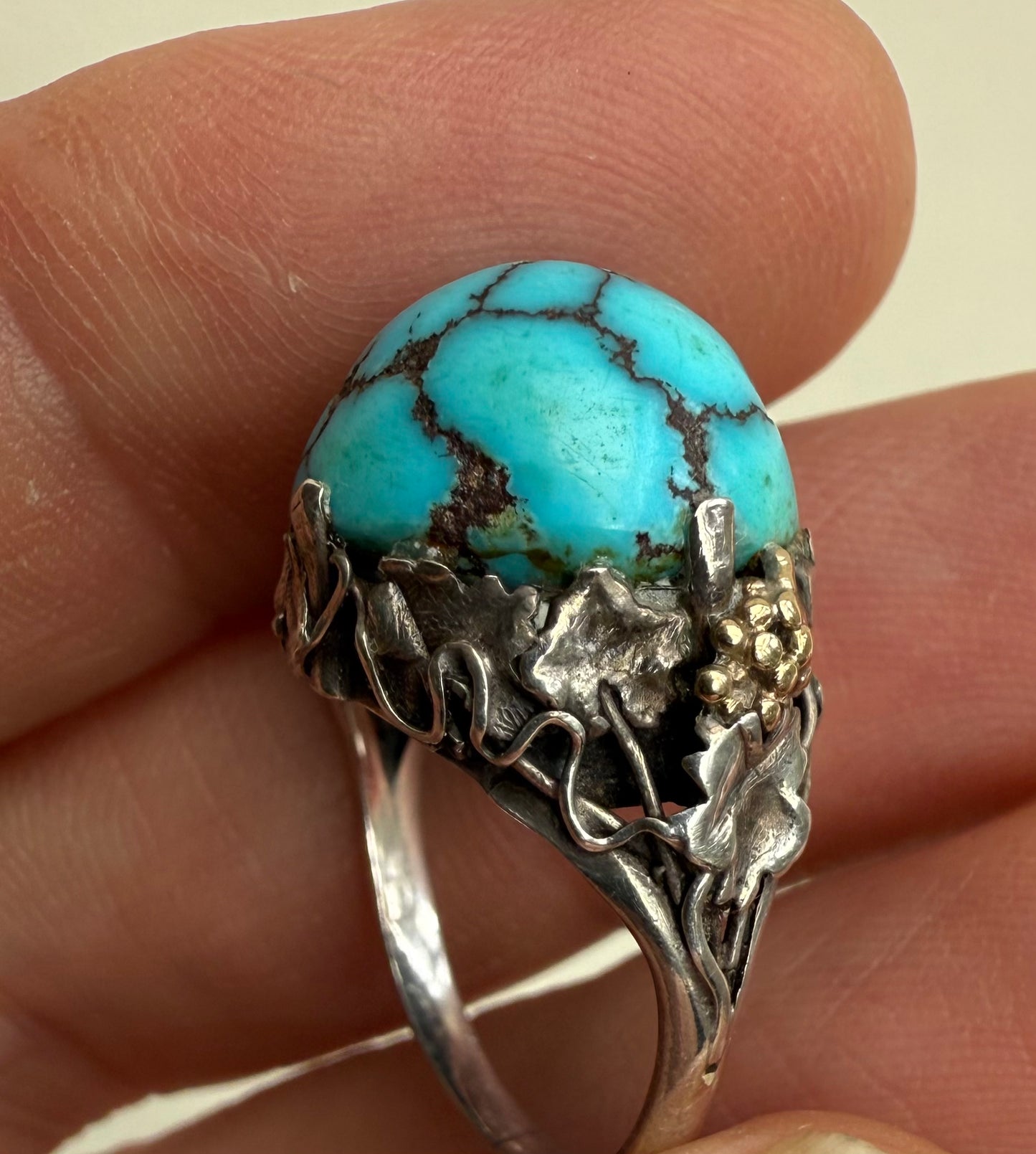 Artificer's Guild Arts & Crafts Turquoise Ring