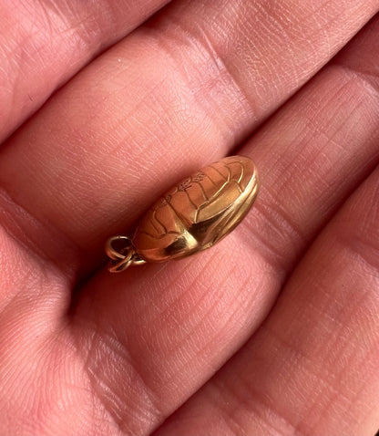 Georg Jensen 18ct Gold Scarab Beetle Charm Egyptian Revival