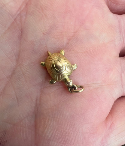 Georg Jensen 18ct Gold Mid Century Turtle Tortoise Charm