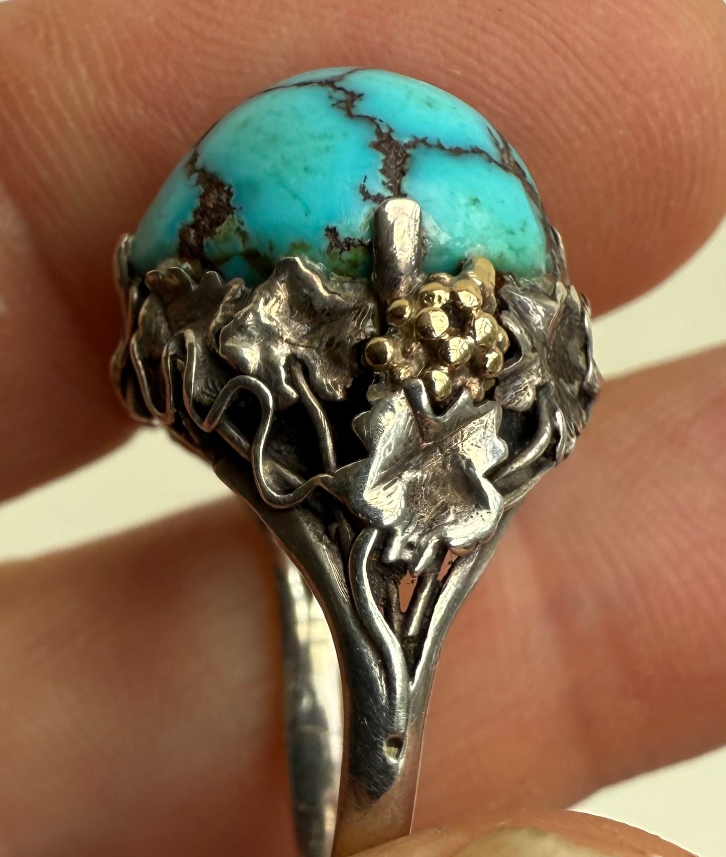 Artificer's Guild Arts & Crafts Turquoise Ring