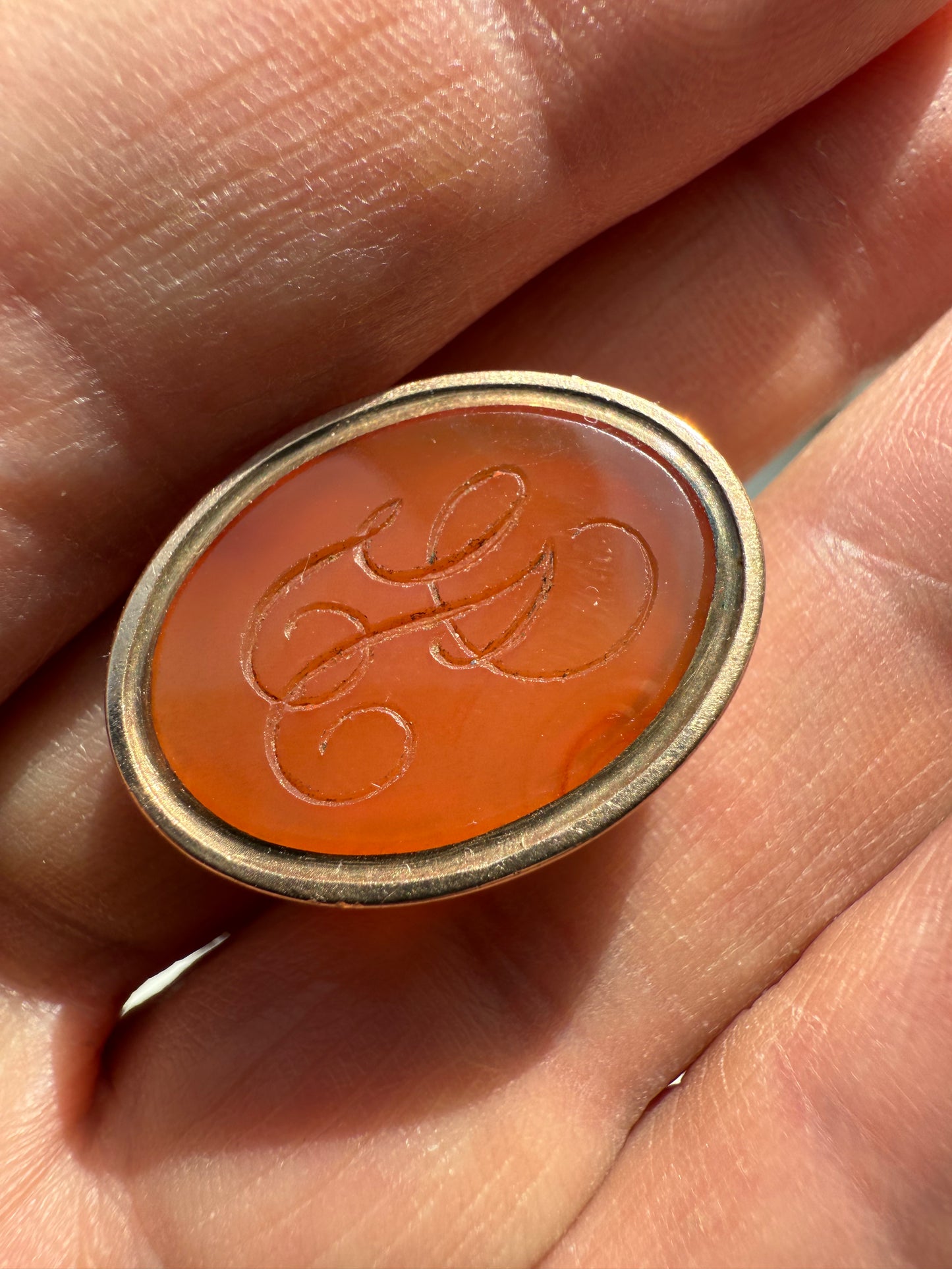 Georgian 18ct Rose Gold Intaglio Fob Seal