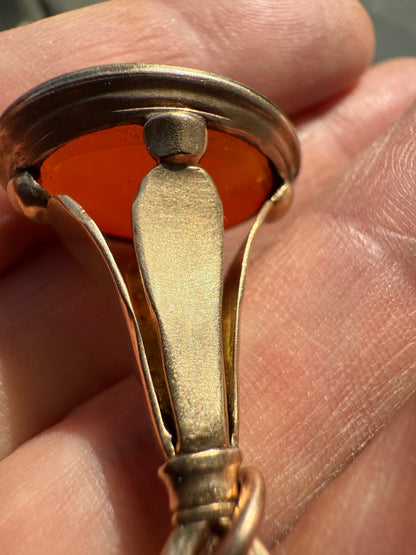 Georgian 18ct Rose Gold Intaglio Fob Seal