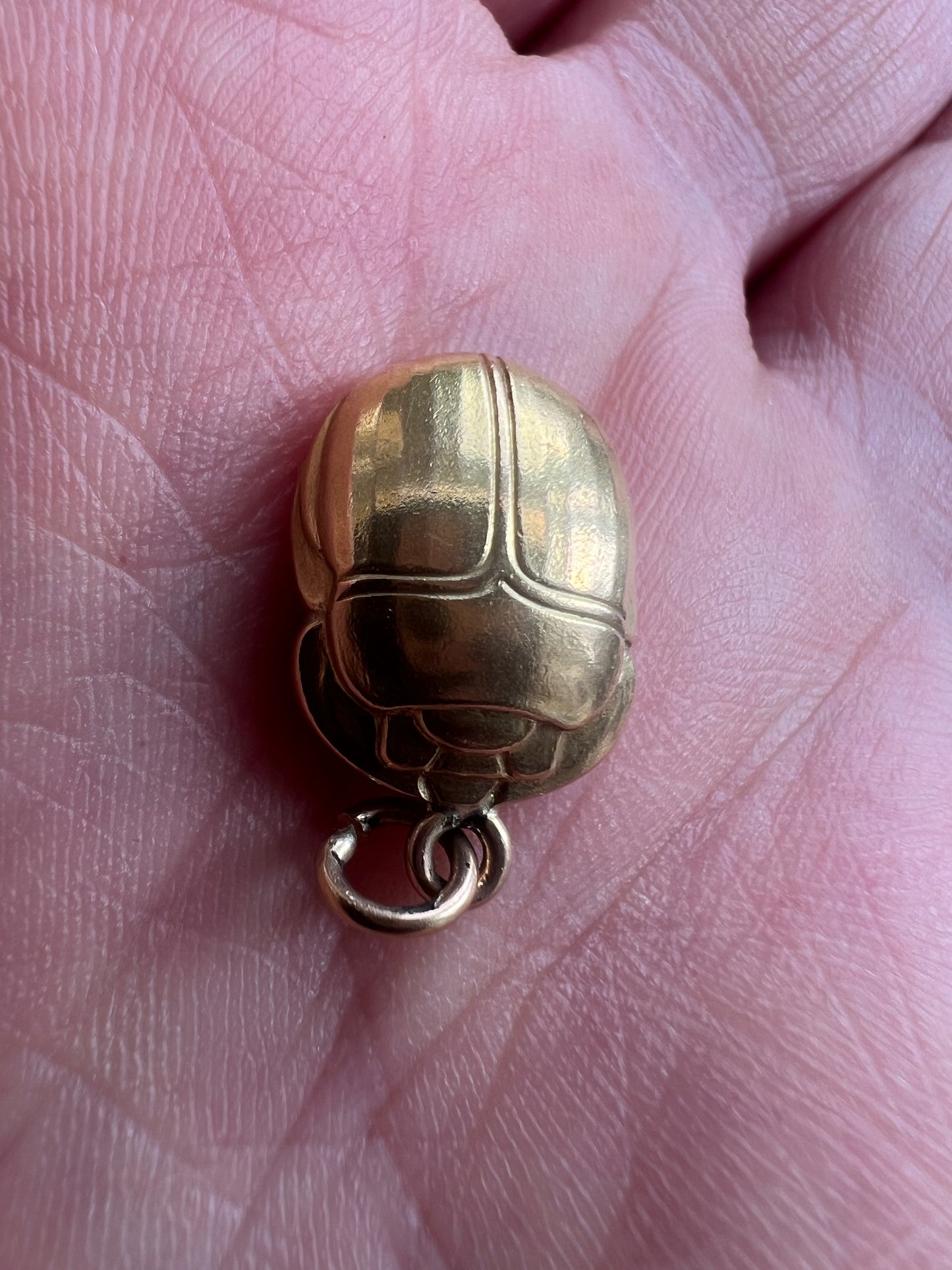 Georg Jensen 18ct Gold Scarab Beetle Charm Egyptian Revival