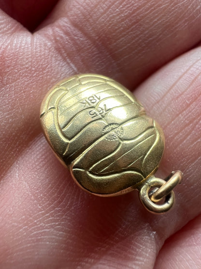 Georg Jensen 18ct Gold Scarab Beetle Charm Egyptian Revival