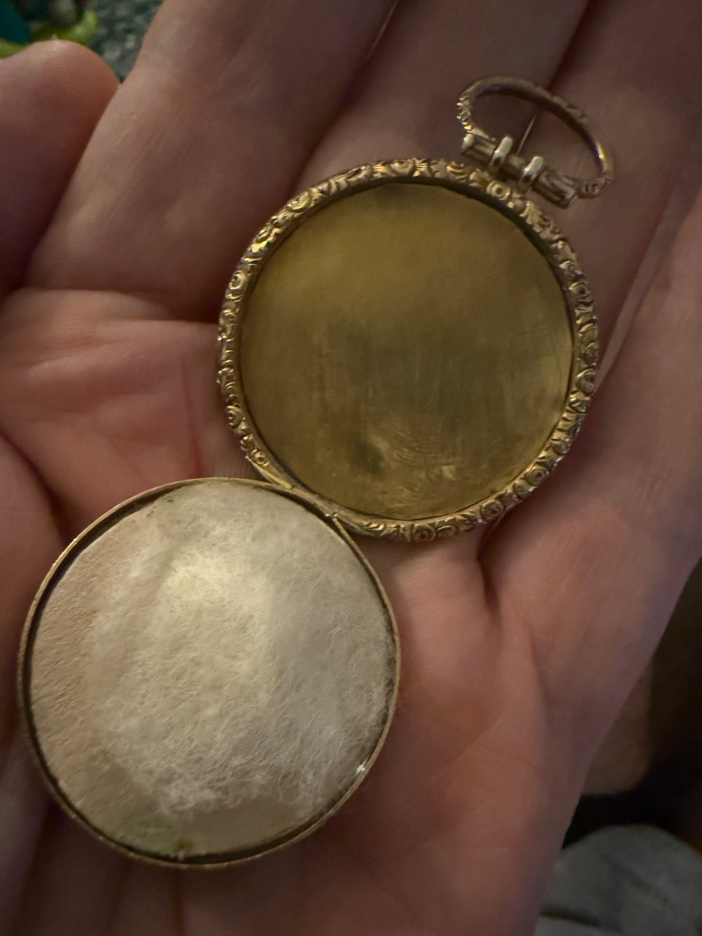 Super Sweet Sentimental Victorian Portrait Miniature Locket