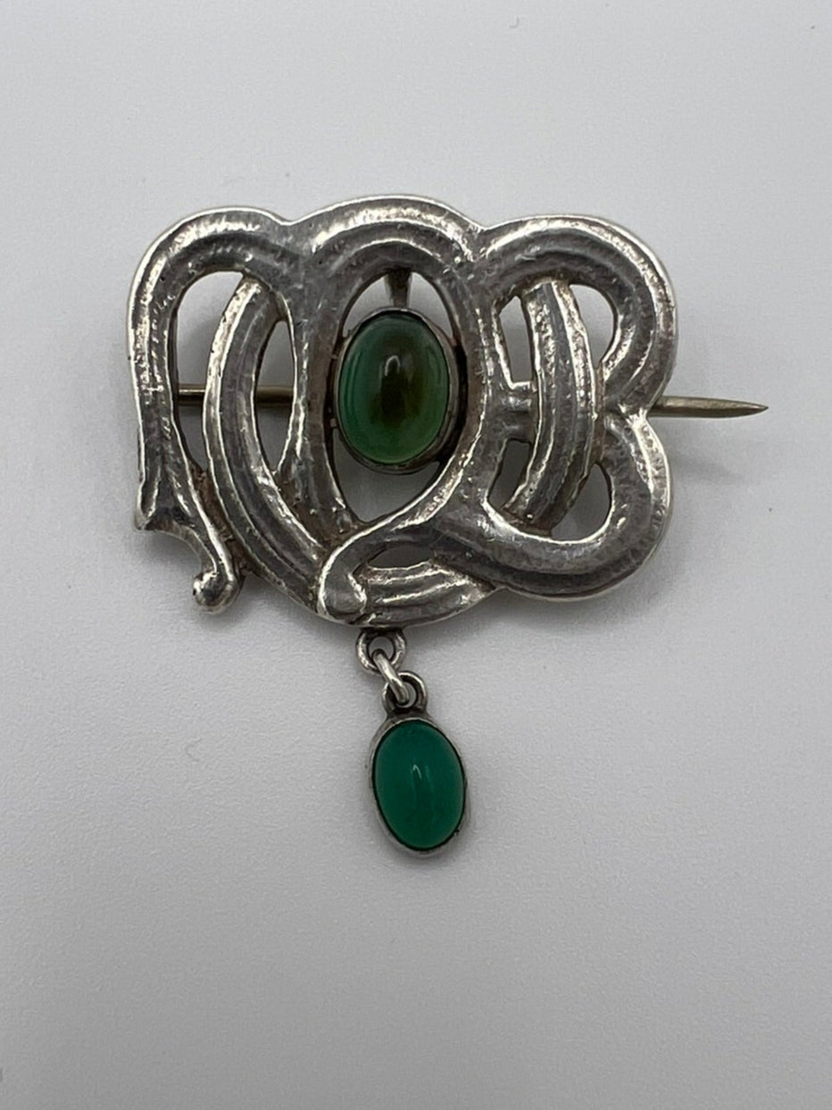 Dartford Diploma Badge Sometimes Attributed to Murrle Bennett Arts & Crafts Art Nouveau Brooch Pin