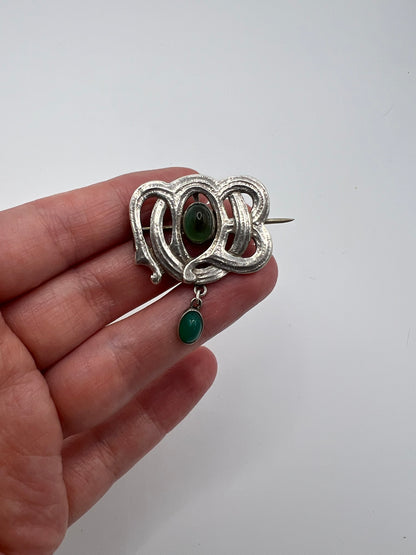 Dartford Diploma Badge Sometimes Attributed to Murrle Bennett Arts & Crafts Art Nouveau Brooch Pin