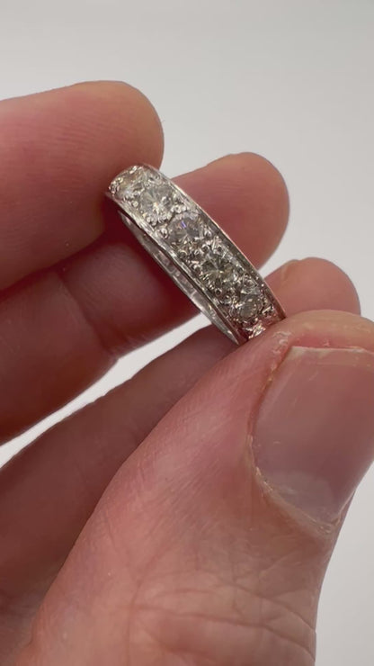 2.5 Carat Diamond Eternity Ring In Platinum
