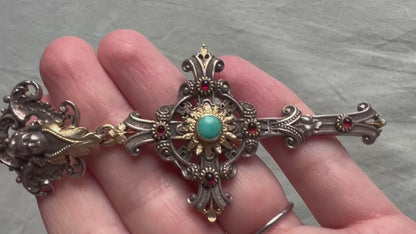 Fabulous Ecclesiastical Antique Crucifix Pendant